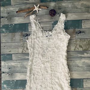 NWT INC White Heat Lace Mini Dress